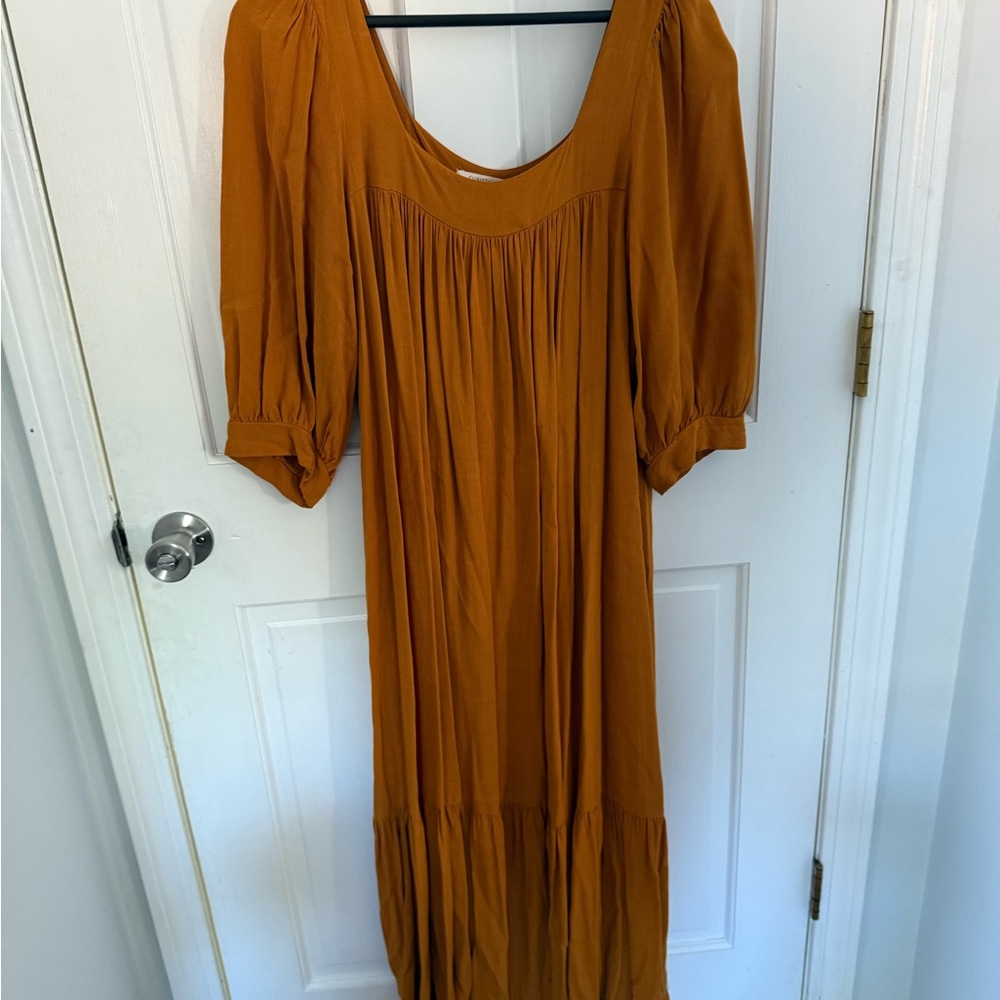 Christy Dawn Mustard Maxi Dress